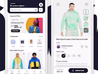 CLOTH Ecommerce App Design