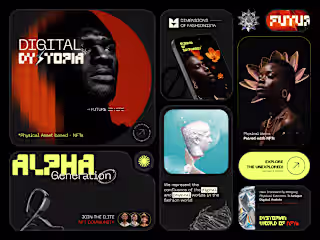 Digital Dystopia - Futuristic NFT Design 