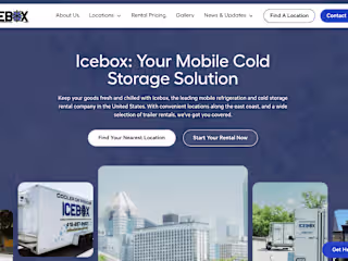 Icebox Mobile Refrigeration - Webflow Re-platform & SEO