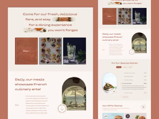 User-Centered Restaurant Website with Warm Colors Us