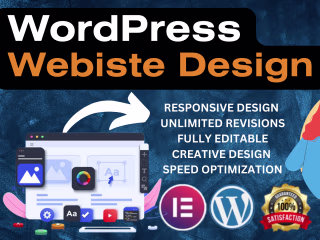 I will create a professional WordPress website design and blog