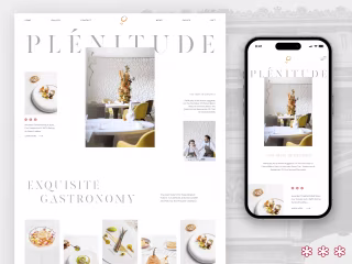 Plénitude - Michelin-Starred Restaurant Website Design Concept