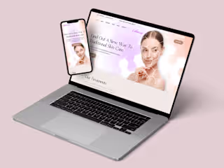 
Esthetician - Skin Care Landing Page Design