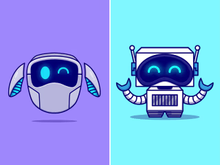 Cute Robot Mascot 