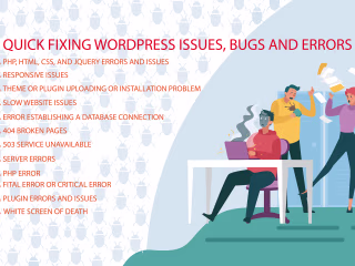 I will do quick fix wordpress issues, bugs and errors