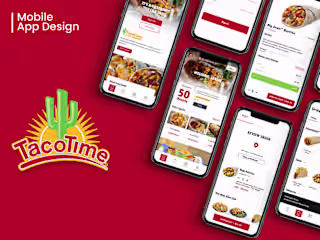 Mobile app design for Taco Time