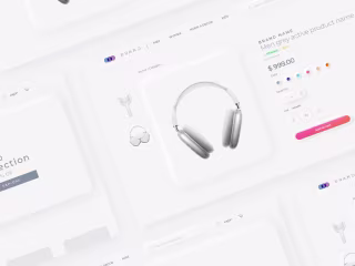 Ecommerce website — Neumorphism