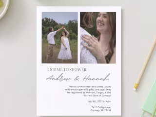 Modern Wedding Shower Invite