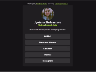 Social Links Profile 