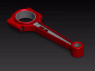 A 3D Model Of A Connecting Rod | SolidWorks