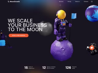 MoonGrowth Landing Page