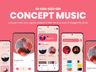 Android 12 Music App | App Design