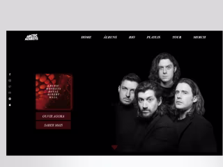 Redesign website - Arctic Monkeys :: Behance