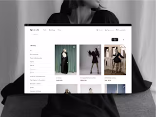 Fashion webstore redesign