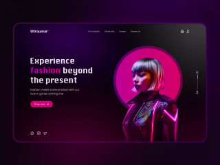Ultrawear Fashion landing page
