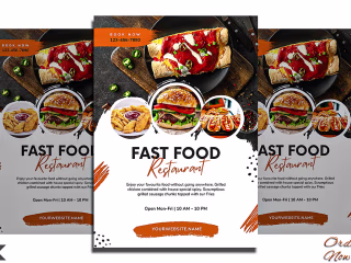 I will design creative food flyer, party flyer, corporate flyer,