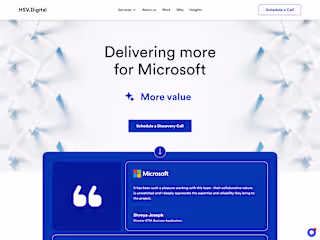 Webflow Development of HSV Digital Website