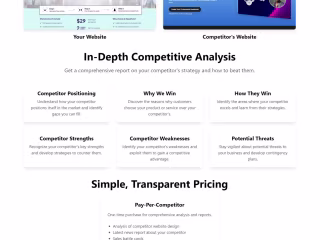 Competitor Analysis with AI - CompeteAI