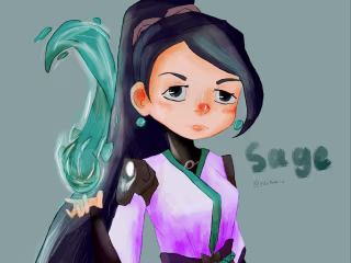 Sage fanart drawing