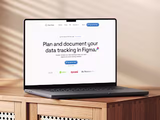 Seal Tracking Plan for Figma — Landing Page Design for a Data A…