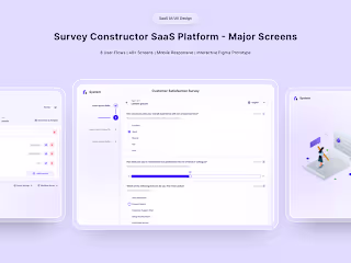 Survey Creation Platform - SaaS UI/UX Design