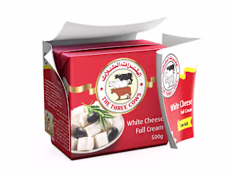 3D Product Rendering for The Three Cows Feta Cheese