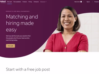 Indeed Landing Page | PRODUCTS FOR SMALL BUSINESSES