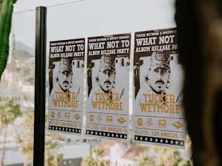 Spotify x Tucker Wetmore Album Release Party Design