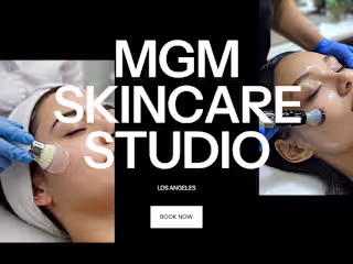 Framer MGM Skincare Studio Website
