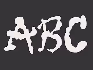 experimental font | imprinted