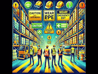 Implementing safety measures in a warehouse