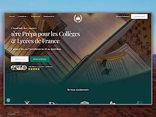 Académie des Lauriers ✧ Framer Website