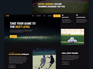 Spark Player Development (Web Design + Webflow Development)