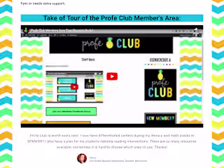 Membership Website for Profeclub of SPANISHPROFE.COM