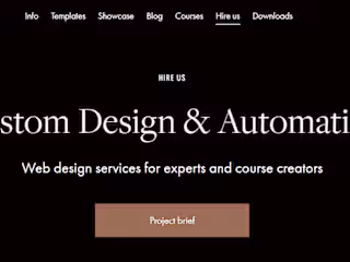 Showcase of Squarespace templates in use — Applet Studio