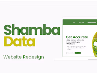 UX/UI Website (Shamba Data) 