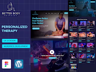 Personalized Therapy Web UI/UX Design and WordPress Development