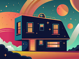 house illustrations on Behance