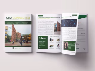 Alumni Magazine Layout Design