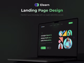 Elearn: Education Website on Behance