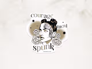 Gilded Sticker Design