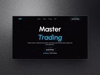 BullTradeFinder | Multi page website in Framer 