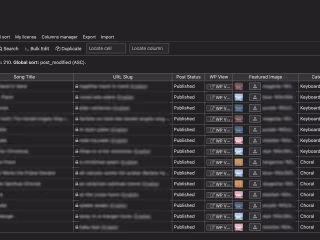 Wordpress Database for a Music Composer