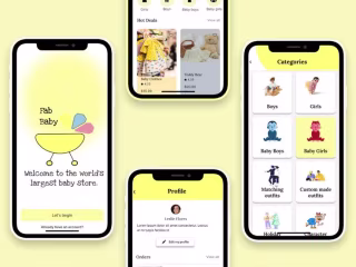 Mobile app baby shopping store