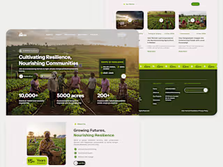 EarthHarvest Alliance: UI UX Website Design