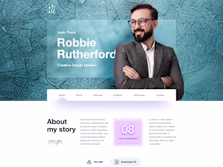 Robbie Rutherford | WordPress Personal Portfolio Website