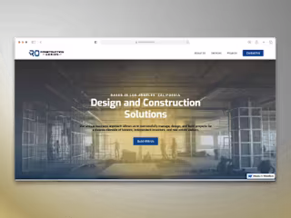 RO Construction & Design's Website