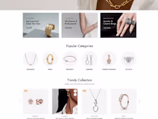 Shopify Jewelry Brand Store Design