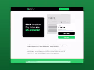Clean Cart BNPL Blocking Extension