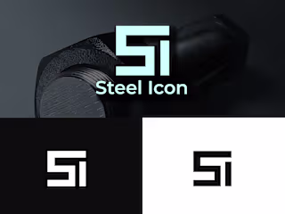 Steel Icon Logo Design